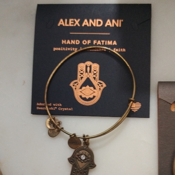 Alex and Ani Gold Charm Bangles - Picture 4 of 8